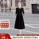 絲柏舍新中式連衣裙2025秋裝新款女裝顯瘦長袖優(yōu)雅國風(fēng)中長裙