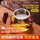 雅集玻璃公道杯帶不銹鋼過(guò)濾茶漏網(wǎng)套裝木把荷花金銀燒分茶器360ml