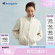 Champion冠軍休閑夾克女2025春季新款潮牌立領(lǐng)開衫外套復(fù)古短款潮 淺灰色 L