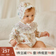 OAK FAMILY新生兒荷葉領(lǐng)包屁衣夏季薄款嬰兒衣服滿月百天寶寶爬服 花仙子 不含帽子 90cm （建議1~2歲 78~90cm）