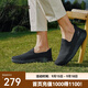 斯凱奇（Skechers）男鞋夏季百搭休閑鞋厚底減震健步鞋透氣網(wǎng)名運動(dòng)鞋 54609/全黑色/BBK 42