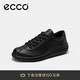 愛步（ECCO）休閑女鞋 舒適系帶休閑板鞋 柔酷零點女鞋系列220263 黑色 38 