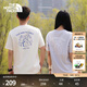 北面（The North Face）短袖T恤情侶款小熊戶(hù)外圓領(lǐng)寬松舒適透氣25新品【經(jīng)典款】|8EYN QLI/沙丘白 L /175