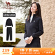 駱駝（CAMEL）立領(lǐng)長(cháng)袖運動(dòng)服女裝休閑衛衣兩件套裝 C24CARLG644 幻影黑 M