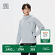 KOLON SPORT/可隆軟殼夾克 男子戶(hù)外運動(dòng)休閑梭織拉絨防風(fēng)防潑水外套 LHJK5SN029-LG 淺灰色 XL 180/100A