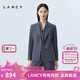 朗姿/LANCY春季新款職業(yè)長(cháng)袖西裝外套女式小西服羊毛氣質(zhì) 月夜深藍色 M