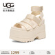UGG夏季新款女士時(shí)尚松糕厚底休閑涼鞋 1167431JSM|茉莉白 39
