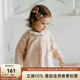 OAK FAMILY春夏兒童長(zhǎng)袖防風(fēng)薄外套小公主寶寶外搭室內(nèi)空調(diào)房服飾 粉色 （不含頭飾） 90 cm