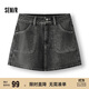 森馬（Semir）牛仔褲女顯腿長(cháng)短褲潮酷夏2025防走光高腰裙褲小個(gè)子109325122004