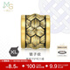 周生生黃金轉運珠XL酷黑鎖子紋足金串珠93841C定價(jià)不含繩