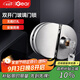 iGear玻璃門鎖辦公室門店304不銹鋼防銹b級(jí)防盜免開孔推拉雙開移門鎖