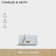 CHARLES&KEITH經(jīng)典菱格鏈條小方單肩斜挎包包女包生日禮物CK2-70160131 Sea Salt Blue海鹽藍（新色） 小包