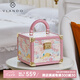 唯蘭朵（VLANDO）送女友七夕情人節(jié)禮物2025新款輕奢首飾盒精致帶鎖飾品手表收納盒 仙鶴東南飛-小號【禮盒裝】