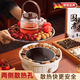 德國圍爐煮茶電陶爐器家用室內新款玻璃茶壺電烤火爐茶具套裝 烤盤(pán)版【18件套】電陶爐+清波壺 601mL(含)-700mL(含)