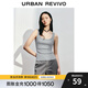 UR2025夏季新款女裝時尚休閑百搭修身顯瘦U型領背心UWB450012 花灰 M