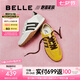百麗（Belle）張凌赫/鞠婧祎同款彩虹豆德訓(xùn)鞋女25新商場(chǎng)款休閑鞋D5R1DBM5預(yù)售 【周雨彤同款】芥末黃 37 (235mm)