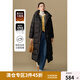 獨(dú)束大碼女裝休閑寬松長款泡芙羽絨服2024冬季新款簡約時尚外套 玄墨黑 M (尺碼：1)