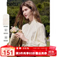 百圖betu女裝2025春季新款襯衫立領(lǐng)浪漫提花氣質(zhì)正肩襯衫女2501T27 淺黃 S