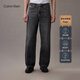 Calvin KleinJeans25春秋男士美式復古潮流ck純棉洗水寬松闊腿牛仔褲4RB920G UBA-牛仔灰 31
