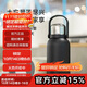 樂(lè )扣樂(lè )扣（LOCK&LOCK）大容量不銹鋼保溫壺保溫保冷水壺戶(hù)外旅行運動(dòng)水壺帶提手1.3L黑色