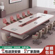現(xiàn)代烤漆會議桌長桌橢圓形桌椅組合輕奢簡約會議室大型接待洽談桌 2.2米會議桌