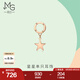 周生生 18K玫瑰金耳環(huán)薄荷系列圓環(huán)星星耳線(xiàn)單邊92537H定價(jià)