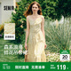 森馬（Semir）連衣裙女設(shè)計(jì)感肌理浪漫2025夏季甜美花邊碎花吊帶裙107425114051