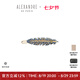 亞歷山大（ALEXANDRE DE PARIS）城市輕戶(hù)外劉海夾發(fā)卡FARWEST系列邊夾發(fā)飾頭飾女 Z 羽毛