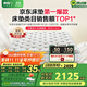 喜臨門(mén)2cm高純乳膠獨袋彈簧床墊舒脊黃麻床墊白騎士plus1.8x2米軟硬適中
