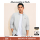 ABERCROMBIE & FITCH【爆款府綢】男裝25春夏美式經(jīng)典小麋鹿通勤長(cháng)袖襯衫KI125-5255 綠色條紋 L (180/108A)