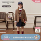Teenie Weenie Kids小熊童裝25年新款春秋男女童學(xué)院西裝夾克外套 米色 160cm