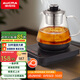澳柯瑪（AUCMA）煮茶壺 噴淋式煮茶器 全自動(dòng)上水茶壺蒸煮一體 辦公室煮茶燒水養生壺 不銹鋼電熱燒水壺0.8L F03D