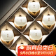 不拙羊脂玉主人杯單杯高端茶碗茶盞喝茶專用德化白瓷單個(gè)陶瓷功夫茶杯 7-【禮盒裝】白瓷禪定杯6杯裝