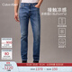 Calvin KleinJeans25春秋男士美式潮流休閑通勤ck修身顯瘦微彈牛仔褲4RAB725