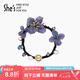 She's茜子發(fā)飾勿忘草漸變刺繡花朵發(fā)繩發(fā)圈時(shí)尚頭繩頭飾七夕禮物送女友