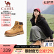 駱駝（CAMEL）【王俊凱同款】馬丁靴男秋冬2025新款大黃靴女戶外工裝靴登山鞋子 GF122W7790 黃金（女款） 37