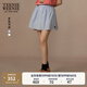 Teenie Weenie小熊女裝半身裙2025夏季新款清新甜美優(yōu)雅學(xué)院風(fēng)短裙 藍色 M