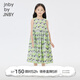 jnby by JNBY江南布衣童裝無(wú)袖連衣裙夏可愛(ài)圖案休閑中長(cháng)款裙子女童1N5G12350 088灰綠系組合 110 cm