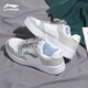 李寧（LI-NING）男鞋板鞋運(yùn)動(dòng)休閑鞋男春秋浮舟2輕盈軟彈透氣小白鞋百搭經(jīng)典鞋子 標(biāo)準(zhǔn)白/銀魚灰 42 (265mm)