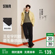 森馬（Semir）王安宇同款丨休閑褲男25冬磨毛寬松闊腿男褲通勤褲子109725127106