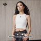 adidas簡(jiǎn)約百搭修身舒適運(yùn)動(dòng)背心女裝夏季阿迪達(dá)斯官方三葉草 白色   L
