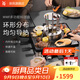 WMF德國福騰寶電燒烤爐家用多功能料理鍋烤肉鍋電烤爐煎烤盤(pán)無(wú)煙不粘煎烤涮一體電火鍋多用途鍋 多功能料理盤(pán) 1層