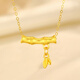 Lossot足金節(jié)節(jié)高升吊墜5D硬金竹節(jié)項(xiàng)鏈黃金吊墜女送女朋友老婆七夕禮物
