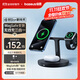倍思 蘋(píng)果三合一無(wú)線(xiàn)充電器Magsafe磁吸支架20W快充適用于iPhone17/16/15/14ProMax手機耳機iWatch手表