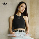 adidas修身百搭工字背運(yùn)動(dòng)背心女裝阿迪達(dá)斯官方三葉草 黑色   L