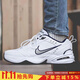 耐克（NIKE）男鞋2025秋冬季鞋子輕便減震老爹鞋復古運動(dòng)鞋休閑鞋透氣跑步鞋 415445-102白/銀LOGO/Air氣墊 建議大半碼 42