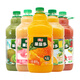 匯源果汁飲料2.5L 果肉多果益多橙汁桃汁獼猴桃汁芒果汁家宴聚餐 混合口味隨機2.5L*6桶/箱