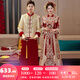 枝己秀禾服新娘婚紗2025新款情侶結(jié)婚中式禮服古裝嫁衣敬酒服鳳冠霞帔 231109（僅女裝） M