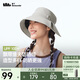 蕉下（beneunder）飄帶漁夫帽黑膠防曬帽子女遮陽(yáng)帽太陽(yáng)帽防紫外線(xiàn)BM502灰
