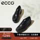 愛(ài)步（ECCO）牛津鞋男鞋 男士皮鞋牛皮休閑皮鞋 都市奧斯陸550284 黑色55028401001 40